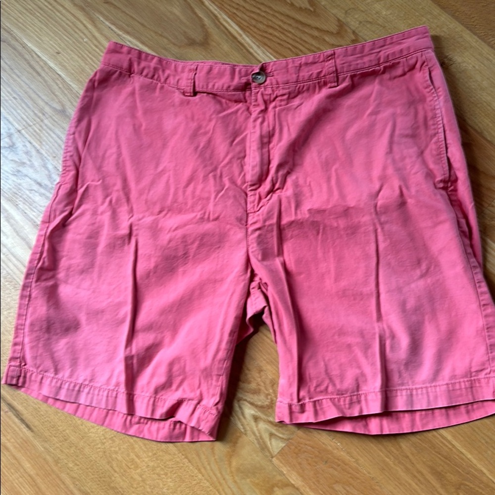 Red Vineyard Vines shorts.